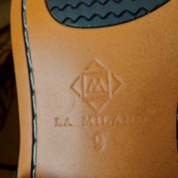 NEW! La Milano Men's Clark Leather Double Monk Strap Dress Shoes Black Sz 9M $70 - Picture 10 of 16